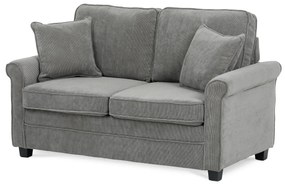 Canapea cu două locuri ASB-4170 GREY2, manșetă,gri