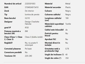 Aplica de perete moderna design minimalist nordic Rochelle