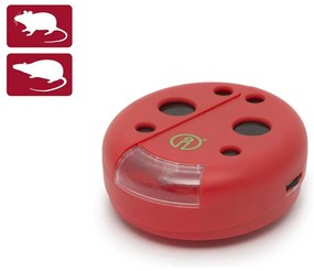 Repelent cu iluminare LED pentru rozătoare 2xAAA buburuză