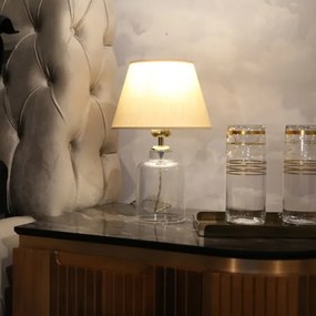 Lampă de masă AYD 1xE27/40W/230V bej/transparentă