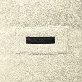 Fotoliu bean bag crem cu tapițerie din țesătură bouclé Snug 130 – SLOWDOWN