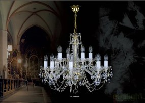 Candelabru cristal Bohemia 12 brate CARMEN BALLS CE