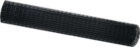 vidaXL Gard Euro Negru 1,6 x 10 m Fier acoperit cu PVC