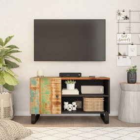 351964 vidaXL Dulap TV, 80x33x46 cm, lemn masiv reciclat&lemn prelucrat