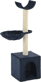 vidaXL Ansamblu pisici, stâlpi cu funie de sisal, 105 cm, albastru