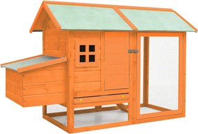 vidaXL Coteț de păsări, 170 x 81 x 110 cm, lemn masiv pin și brad