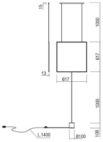 Lampadar Redo 01-2134 SLICK LED/28W/230V negru