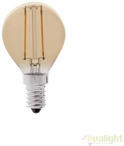 Bec LED decorativ FILAMENT AMBER LED E14 2W 2200K 17413
