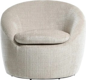 Fotoliu pivotant modern ALPINE tesatura structurata bej