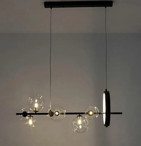 Lustra moderna cu 7 de surse de lumina si LED LINEA 90