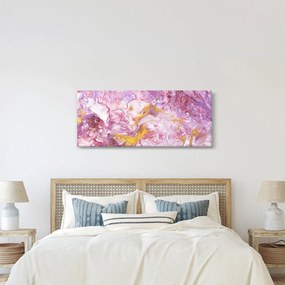 Tablou - Abstract roz (120x50 cm)
