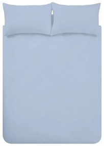 Lenjerie de pat albastru-deschis din flanelă pentru pat dublu 200x200 cm Brushed – Catherine Lansfield