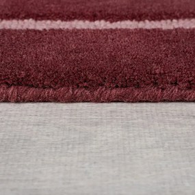 Covor burgundy țesut manual din lână 120x180 cm Split Ombre Shaped – Flair Rugs
