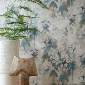 Tapet Cascade, Opal Green Luxury Floral, 1838 Wallcoverings, 5.3mp / rola