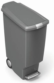 Cos pedala ingust 40 l, plastic gri, gri