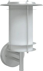 vidaXL Corp de iluminat exterior de perete, argintiu, oțel inoxidabil