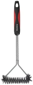 Perie de curatat grataruul Klausberg KB 7898, 41,5 cm, Orificiu de agatat, Otel inoxidabil, Negru/Rosu