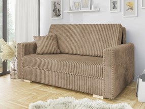Canapea extensibilă Clovea Piano III (maro deschis) (cu sp. depozitare). Promo -17%. 1105512
