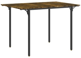 HOMCOM Masă Pliabilă Stil Industrial pentru 2-4 Persoane cu 2 Laturi Extensibile, 120x79x79 cm, Maro Rustic | Aosom Romania