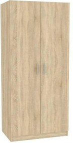 Dulap INVITA, stejar sonoma, PAL melaminat, cu 2 usi, 90x60x200 cm