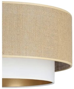 Lustră aplicată SARTA 1xE27/60W/230V alb/iută