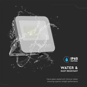 Proiector LED/50W/230V 4000K IP65 negru