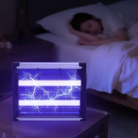 Brilagi - Capcană electrică LED UV pentru insecte, 2 x LED, 5 W, 230 V, acoperire 70 m²