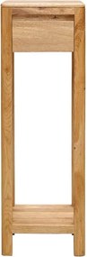 Măsuță stejar masiv cu sertar Dotti, 30 × 90 × 30 cm