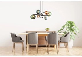 Lustra suspendata 6L design modern Riha color