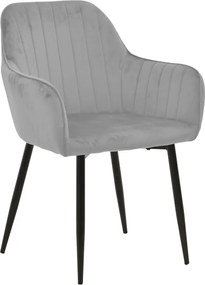 Scaun Bucatarie/Dining Noell XL Catifea Gri