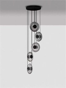 Lustra LED suspendata design modern decorativ SKIA 5L