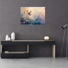 Tablou - Pajiște cu Fluture II (70x50 cm)