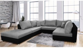 Expedo Canapea tapițată extensibilă AURORA BIS, 288x199x85, sawana 21/dolaro 08