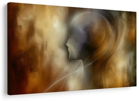 Tablou siluetă abstractă în ceață