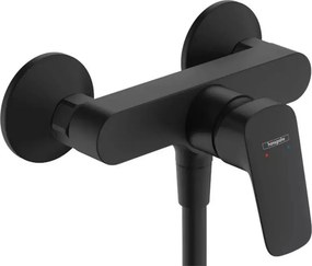 Baterie dus monocomanda negru mat Hansgrohe Logis