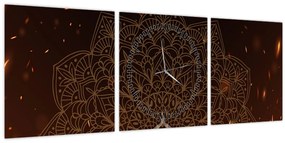 Tablou - Meditații (cu ceas) (90x30 cm)