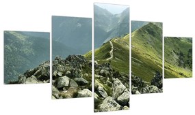 Tablou cu peisaj montan  (125x70 cm), în 40 de alte dimensiuni noi
