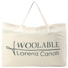 Covor tip traversă alb lavabil/țesut manual din lână 70x200 cm Enkang Ivory – Lorena Canals