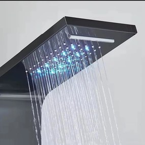 Aquapro hidromasszázs zuhanypanel fekete