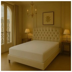 Cearceaf alb din bumbac ranforcé cu elastic 200x140 cm Ranforce – Mila Home Luxury