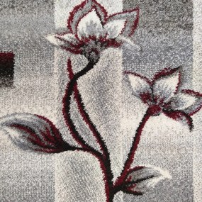 Covor modern de sufragerie cu model de flori Lăţime: 120 cm | Lungime: 170 cm