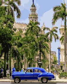 Pictura pe numere cu un cadru "Cuba 2" 50x40 cm