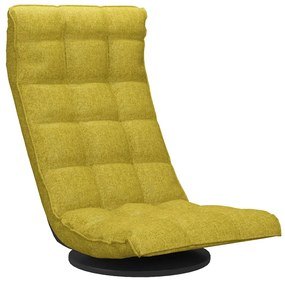 336579 vidaXL Scaun de podea pivotant, verde, material textil