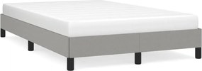 vidaXL Cadru de pat fără saltea țesătură gri deschis 120x190 cm
