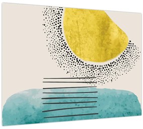 Tablou - pictură abstractă de plajă N⁰2 (70x50 cm)