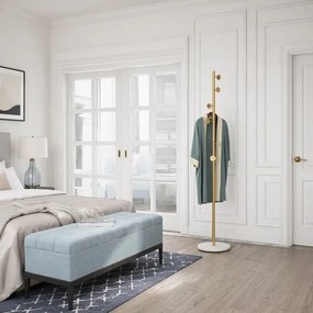 Cuier din metal ,culoare gold-alb,170x32 cm