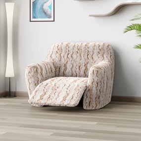 Huse bielastice OCEANO NOU bej fotoliu de relaxare (l. 70 - 90 cm)