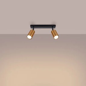 Spot Sollux SL.1375 WINX 2xGU10/10W/230V negru/cupru