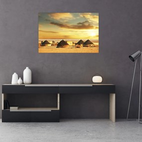 Tablou - Colibe în deșert (90x60 cm)