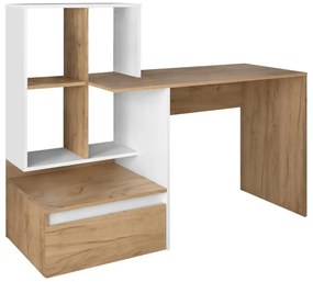 Masă PC Nacio (stejar artisan + alb) . 1116421
